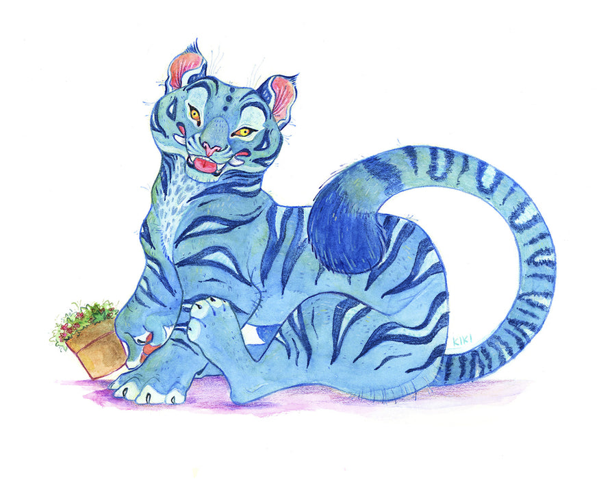 Kpop Derpy Tiger 8x10