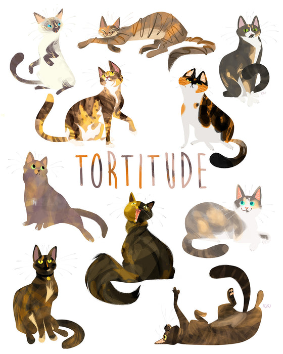 Totitude Cat Print - 8x10 Print