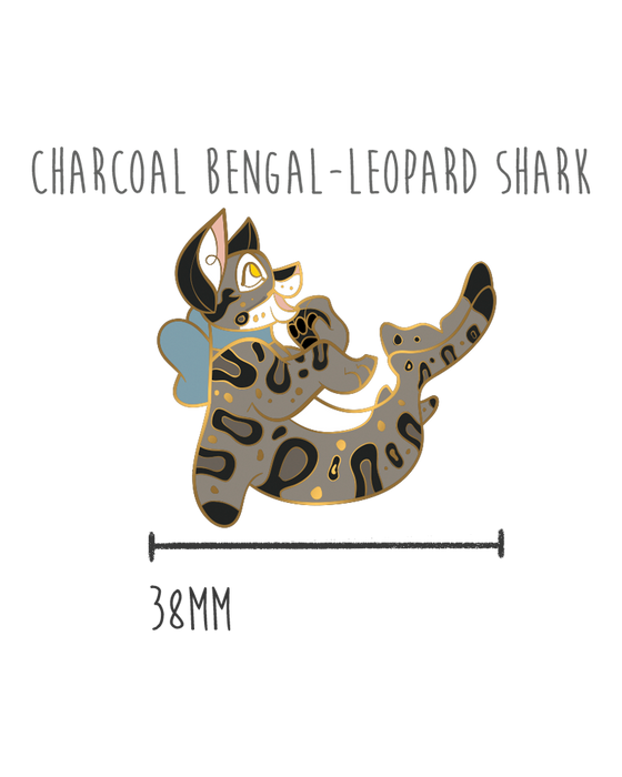 Bengal Leopard Shark - Enamel Pin