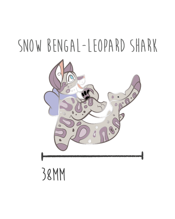 Bengal Leopard Shark - Enamel Pin