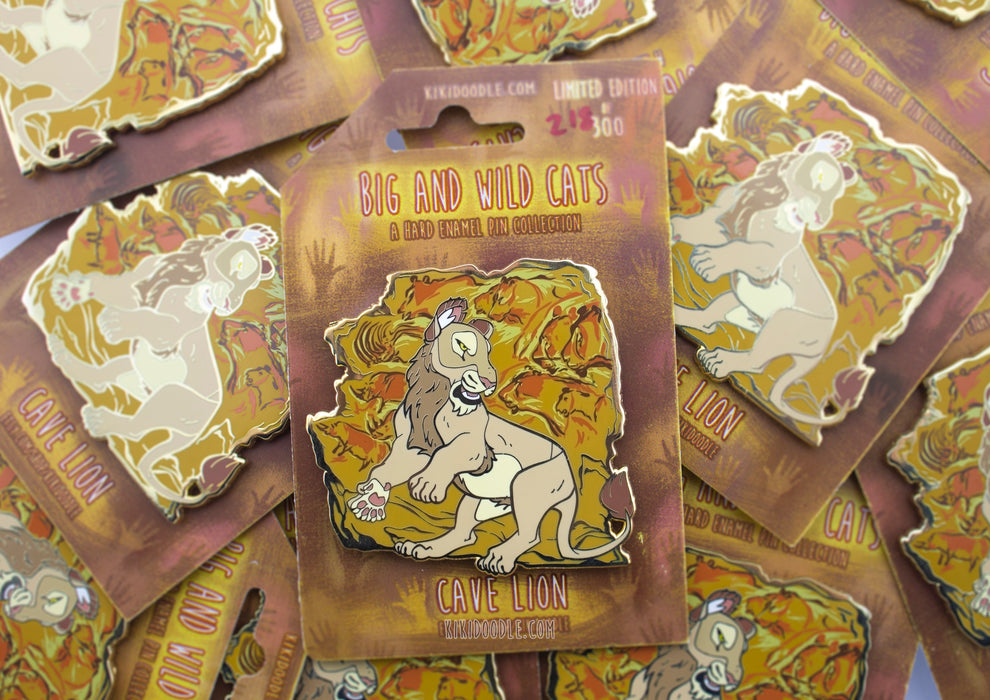 Cave Lion Cave Paintings - Limited Edition - Enamel Pin