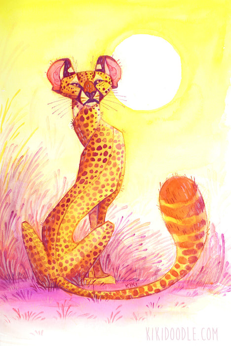 Cheetah Sun mini print