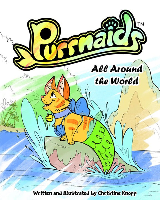 Digital Download PDF Purrmaids: All Around the World - A coloring book