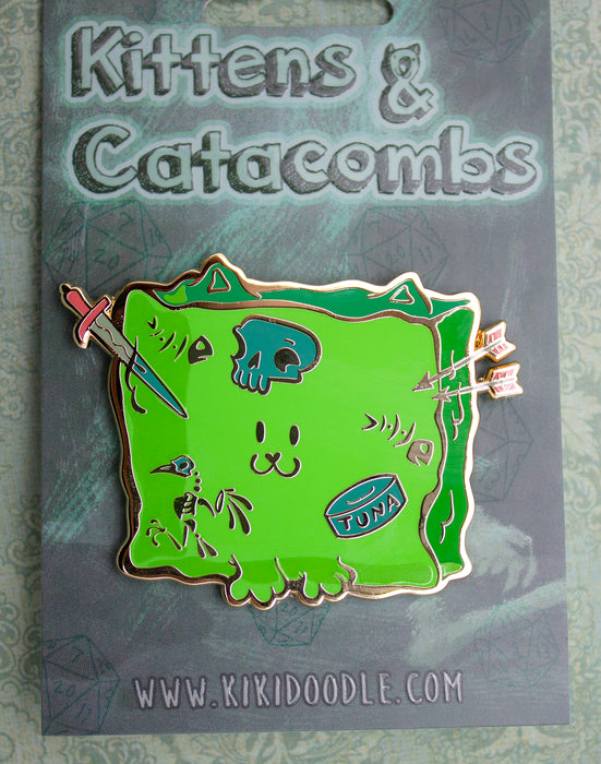 Gelatinous Cat Cube - Enamel Pin