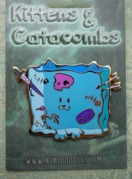 Gelatinous Cat Cube - limited Blue - Enamel Pin