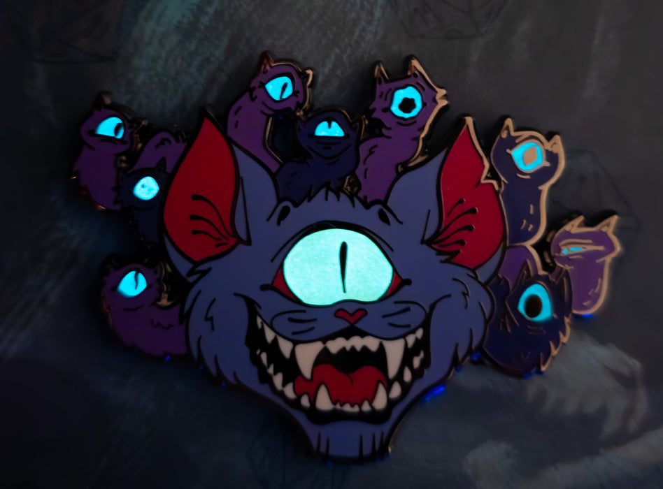 Mewholder - Glow in the dark Enamel Pin