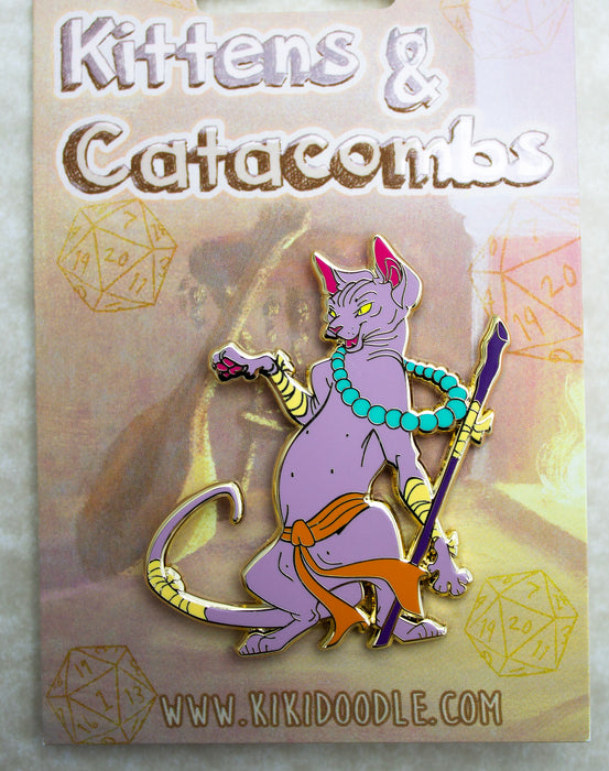 Monk Sphynx - Enamel Pin