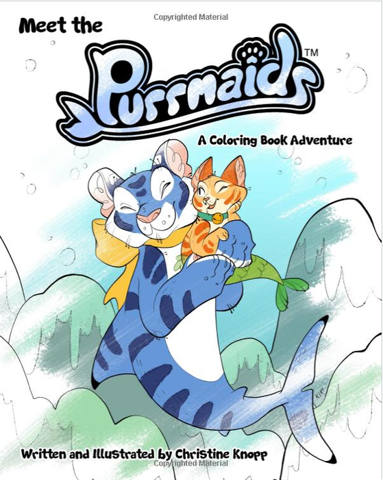 Digital Download PDF Meet the Purrmaids: A Coloring Book Adventure