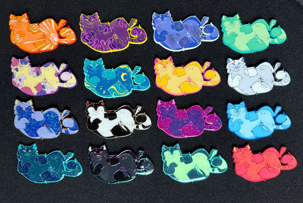DOUBLE PACK Stellar Chonk - Glow in the Dark Limited Edition Mystery Bag Enamel Pins