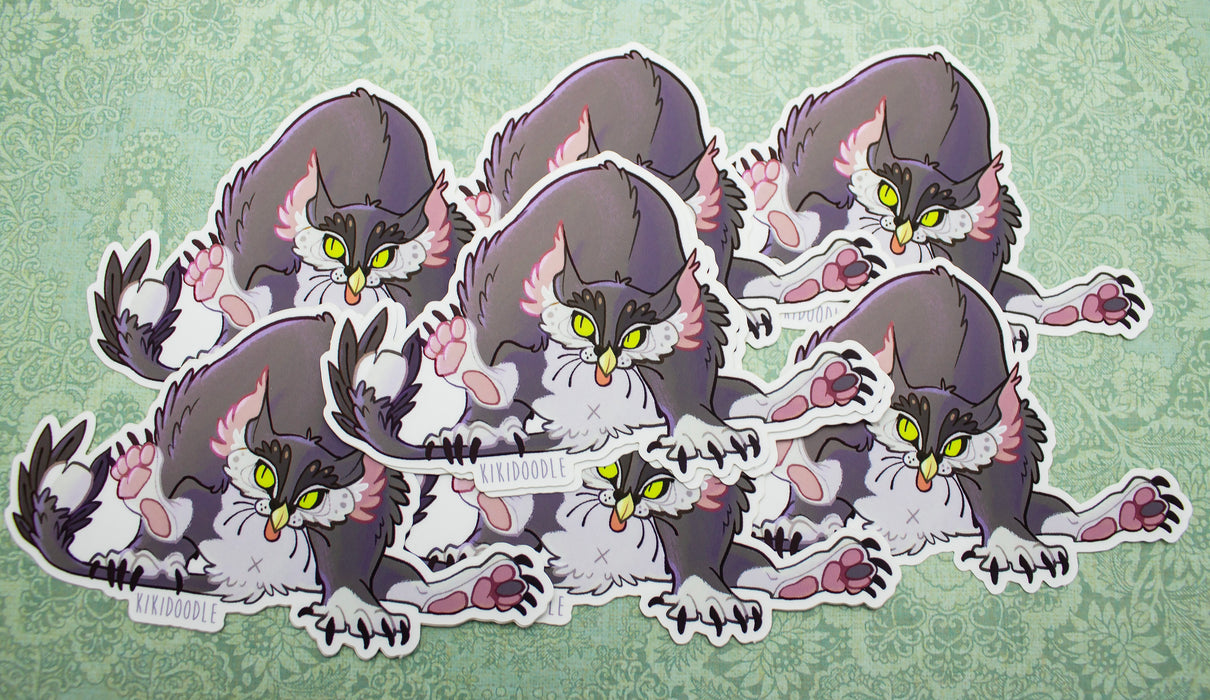 Meowlbear Tuxedo - Vinyl Sticker