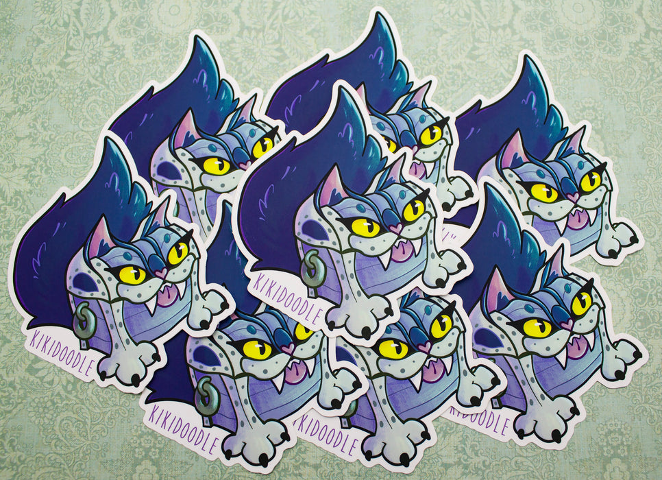Meowmic Blue - Vinyl Sticker