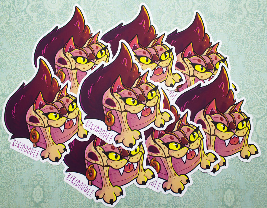Meowmic Red - Vinyl Sticker