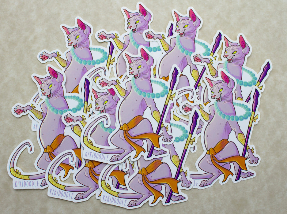 Monk Sphynx - Vinyl Sticker