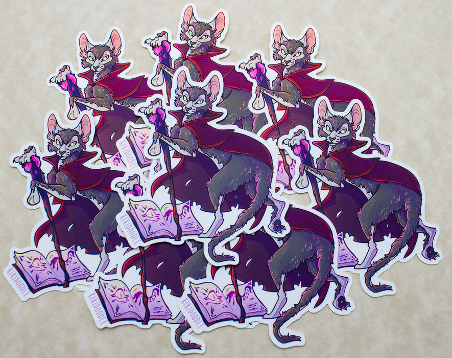 Warlock Lykoi - Vinyl Sticker