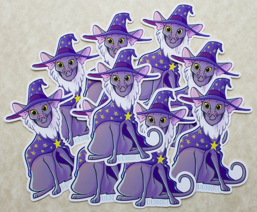 Wizard Oriental Shorthair - Vinyl Sticker