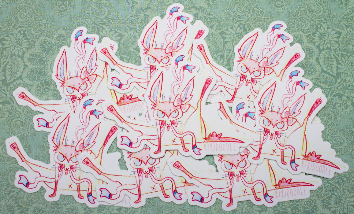 Derpy Sylveon - Vinyl Sticker