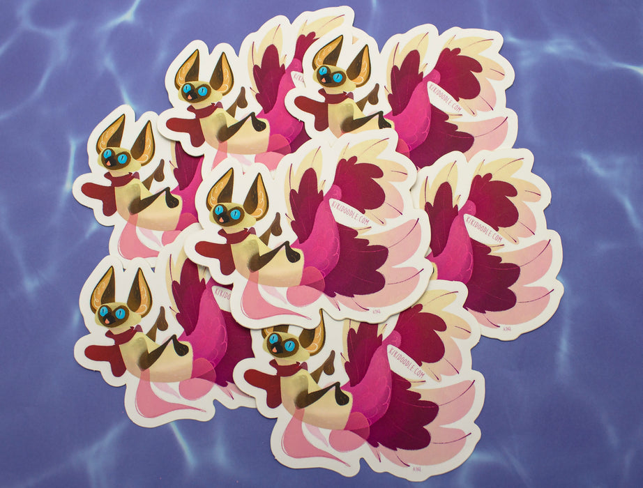 Siamese Beta Purrmaid Blep - Vinyl Sticker