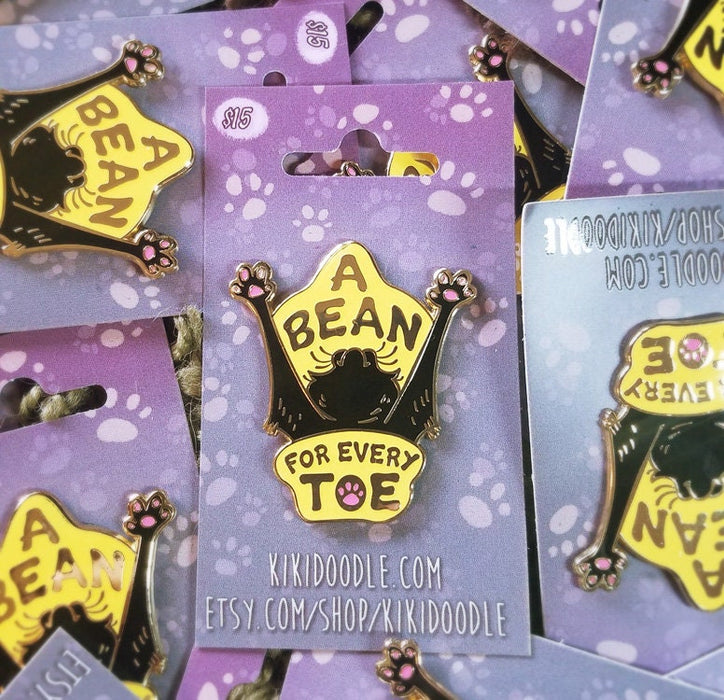 A Bean For Every Toe - Enamel Pin